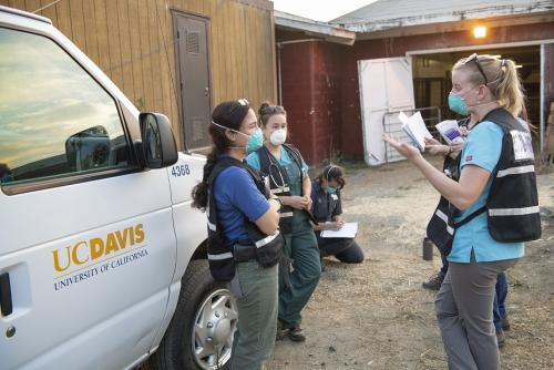 Dr. Costa and colleagues responding to the LNU Lightning Complex fires in 2020.