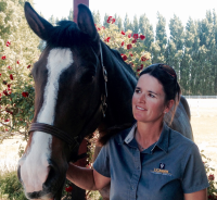 Dr. Sarah le Jeune with horse